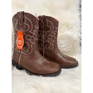 Wonder Nation Girls Size 5 Big Girls Western Cowgirl Cowboy Boot Southern Rodeo